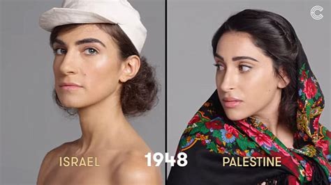 Cut Charts 100 Years Of Beauty In Israel And Palestine Daily Mail