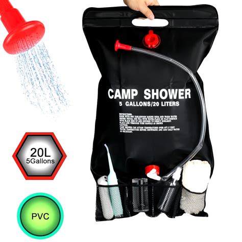 DOTSOG Discontinued Portable Camp Outdoor Shower Bag Solar Shower Bag