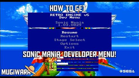 Sonic Menu Screen