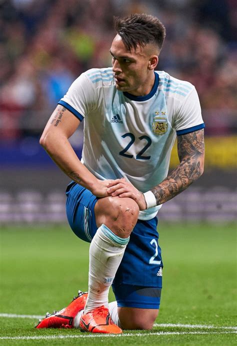 Martinez, 23, has scored 49 goals in 132 games for inter since joining from argentine side racing club in 2018 and helped them to win serie a last season. Lautaro Martinez of Argentina reacts during the ...