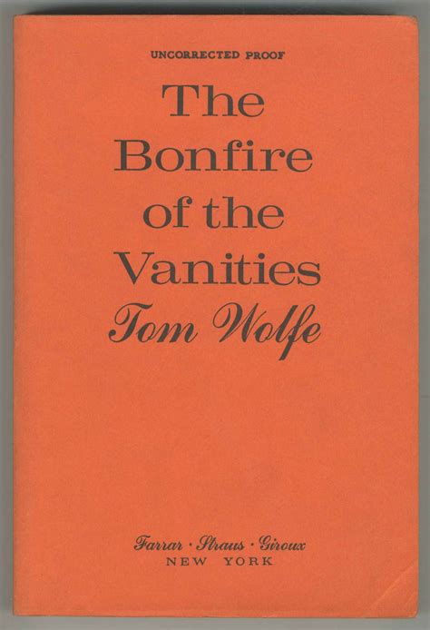 The Bonfire Of The Vanities Tom Wolfe