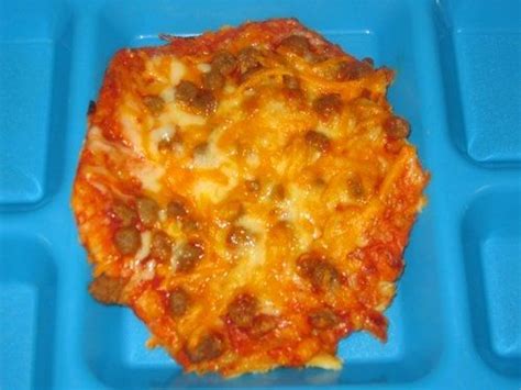 School Round Mexican Pizza School Lunch Recipes Cafeteria Food