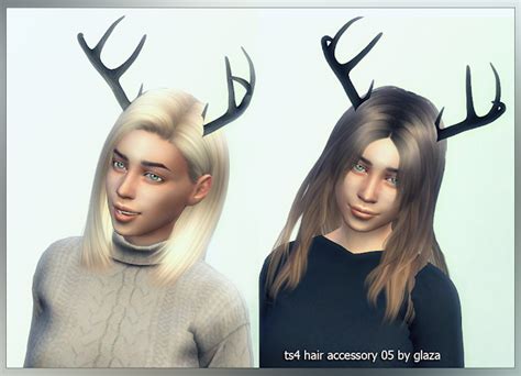 Hair Accessory 05 Horns At All By Glaza Sims 4 Updates