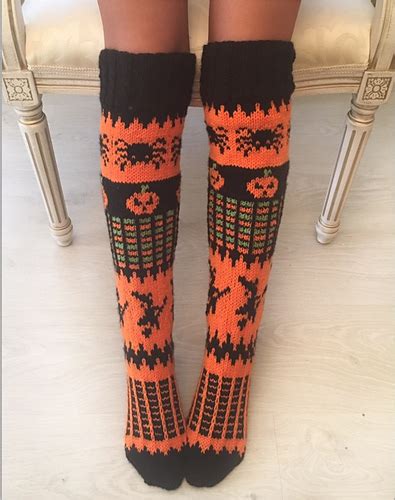 Ravelry Halloween Knee Socks Pattern By Gorica Pavlovic