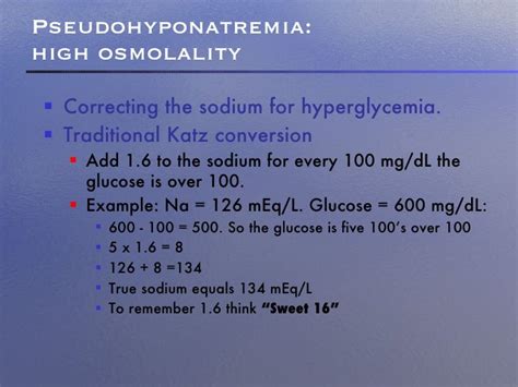 Sodium Correction For Hyperglycemia Slidedocnow