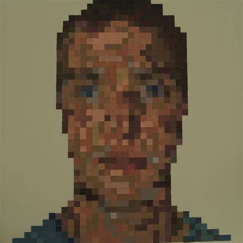 Person Pixelated Painting By Amy Astor Lewis
