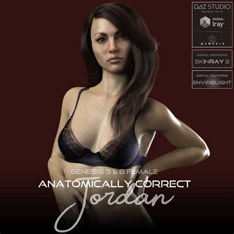 Anatomically Correct Jordan For Genesis 3 And Genesis 8 Female Software Design