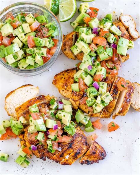 Grilled Chicken Breast With Avocado Salsa Healthy Fitness Meals