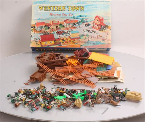 Marx Miniature Western Town Playset Exbox