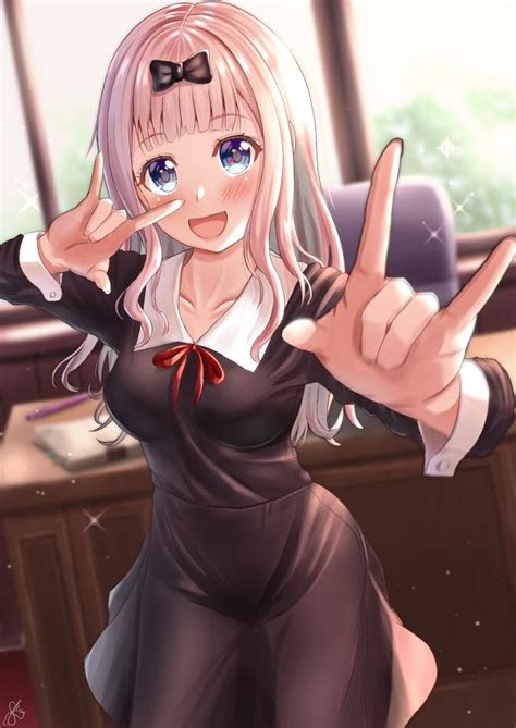 Fujiwara Chika Kaguya Sama Wa Kokurasetai Image By Akiyama Zerochan Anime