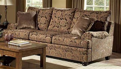 Rich Floral Chenille Traditional Living Room Sofa And Loveseat Set