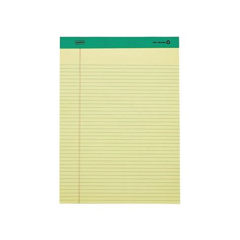 Staples Notepads 85 X 1175 Narrow Yellow 50 Shpad 12 Padspk