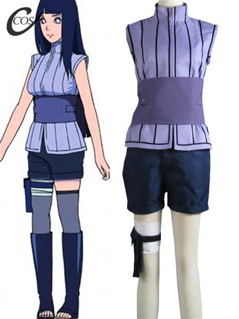 Naruto Movie Last Hinata Hyuga Ninja Uniform Anime Cosplay Costume In