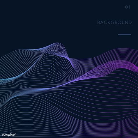 Data Visualization Dynamic Wave Pattern Vector Free Image By Rawpixel