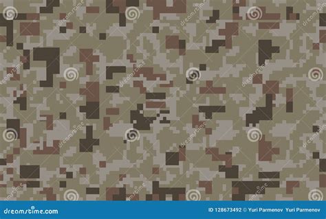 Pixel Camo Background Seamless Camouflage Pattern Military Texture
