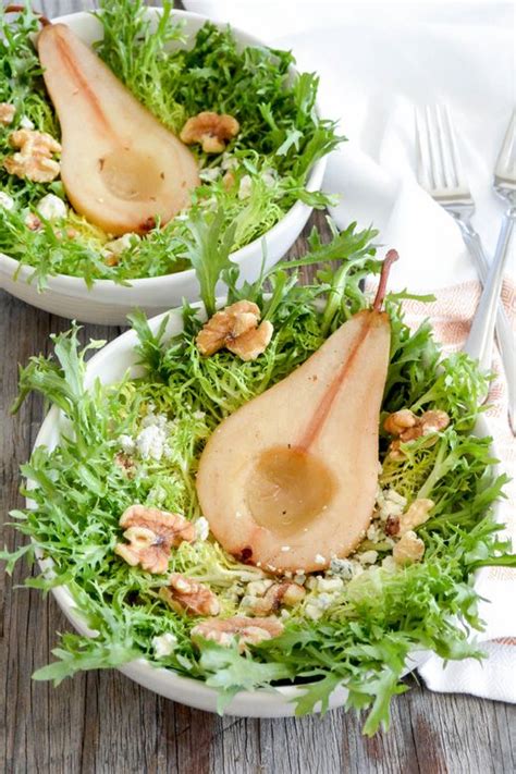 Poached Pear Salad Floating Kitchen Recipe Poached Pears Pear