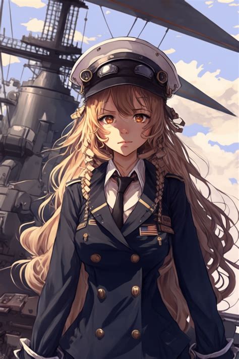 Anime Navy Girl By Abstractintuitions On Deviantart
