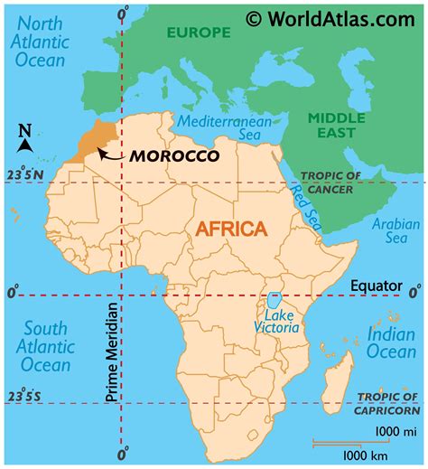 Map Of Morocco And Surrounding Countries