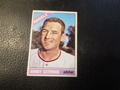 1966 Topps42 Aubrey Gatewood Angels Exexmt Ebay