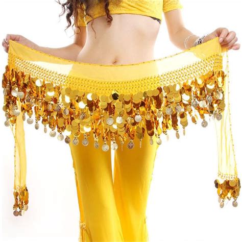 Cinturon Danza Del Vientre Pañuelo Belly Dance Dorado Arabe 6 Colores