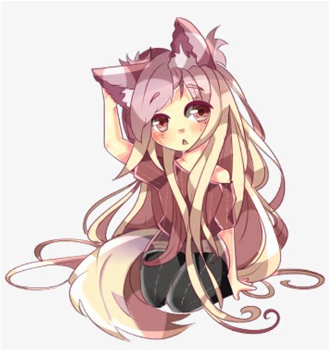 Wolf Werewolf Nejicanime Aninegirl Kawaii Cute Kawaii Cute Anime Wolf Transparent Png