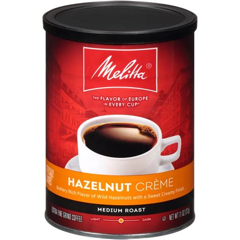 Melitta Hazelnut Creme Flavored Medium Roast Ground Coffee Oz