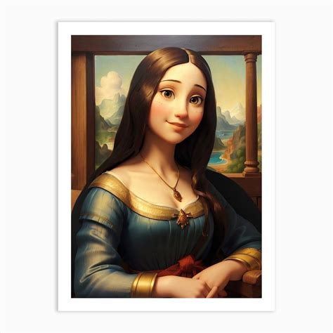 Modern Mona Lisa 1 Art Print By Johntheartist Fy