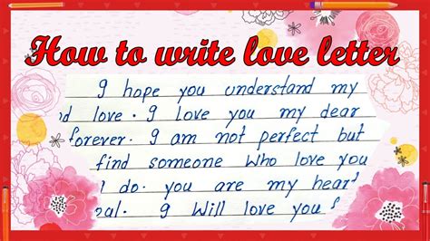 How To Write Easy Short Simple Love Letter Easy Short English Love