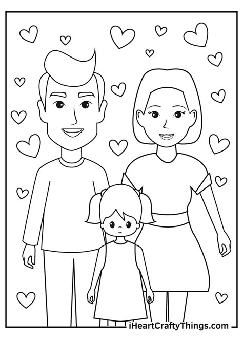 Printable Family Coloring Pages (Updated 2021)