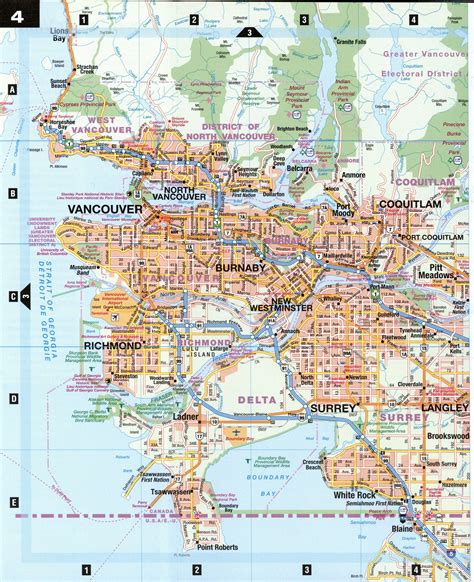 Printable Vancouver Map