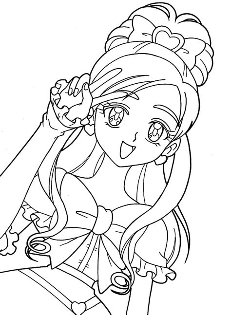 Anime Glitter Force Girl Coloring Page Download Print Or Color
