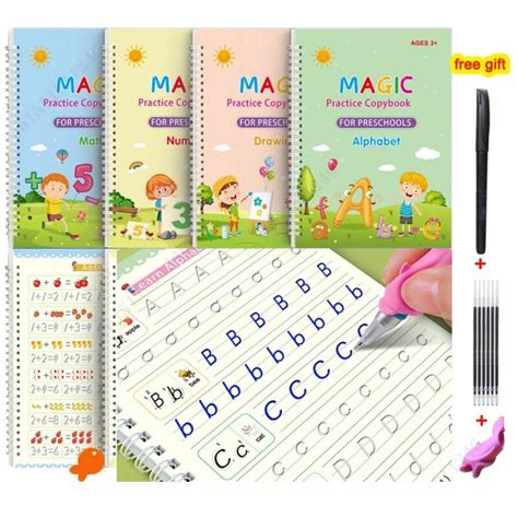 English Groove Magic Practice Copybook Childrens Book Learning Numbers