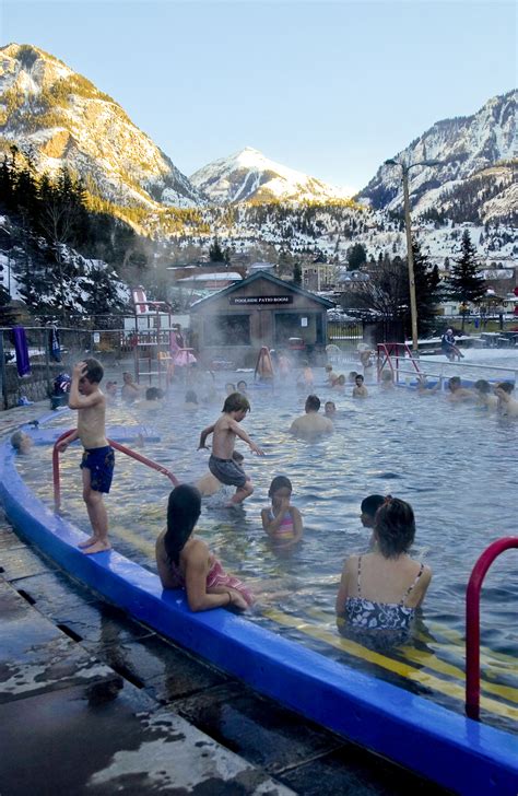 Families Enjoying The Ouray Hot Springs