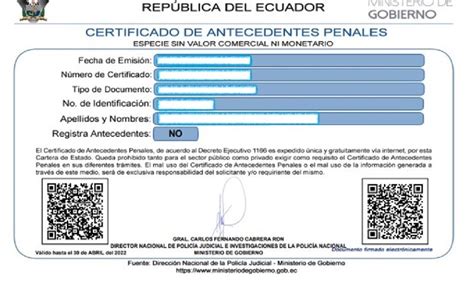 Certificado De Antecedentes Penales Ecuador Imprimir Porn Sex Hot Sex Picture