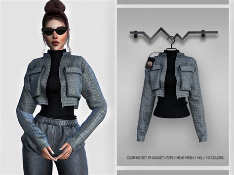 The Sims Resource Clothes Set 91 Jackettop Bd345