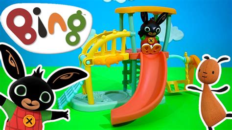 I Am Playing With Bing Bunny Cbeebies Playground Toy Youtube