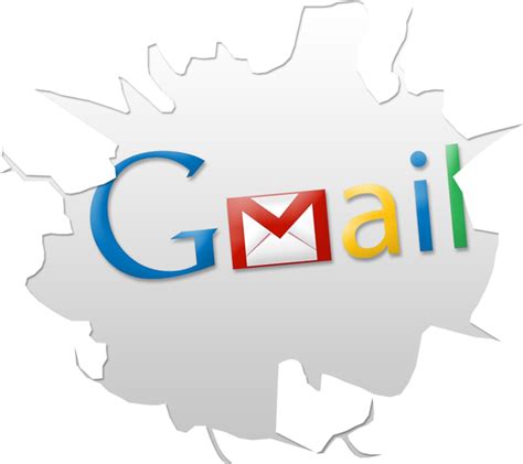 Cracked Gmail Logo Psd Official Psds