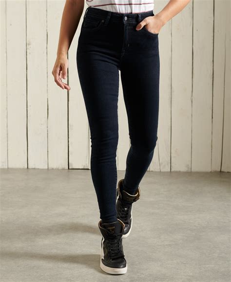 superdry skinny jeans met hoge taille jeans voor dames