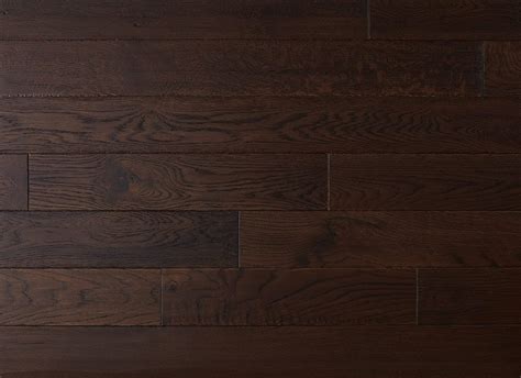 Solid Wood Oak Flooring Handscraped Brown Oak Hardwood Floors
