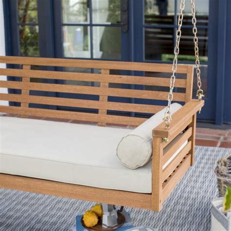 Belham Living Brighton Deep Seating 65 In Porch Swing Bed With Cushion