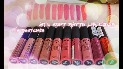It comes with 36 shades that range from every color you will ever need on in your makeup collection. 【sherryi77】NYX Soft Matte Lip Cream Lip Swatches - YouTube