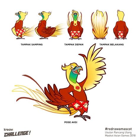 Dibalik keindahan burung cenderawasih ternyata burung ini termasuk kedalam burung yang langka dan dilindungi. 10 Karya Terbaik dari Usulan Maskot Asian Games 2018