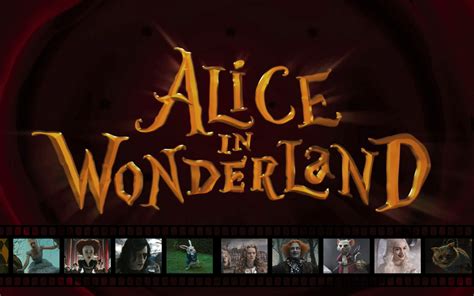 Alice In Wonderland Wallpaper Filmstrip Alice In Wonderland 2010
