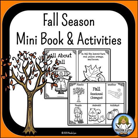 Fall Season Mini Book With Seasonal Changes And Autumn Activities