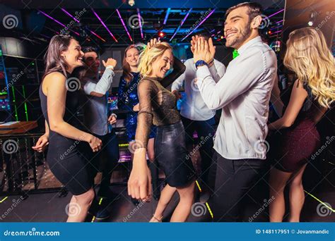 People Dancing In Night Club Stock Image Image Of Indoors Energetic