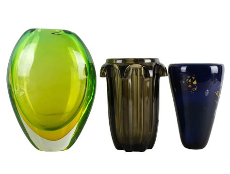 Lot Three Art Glass Vases