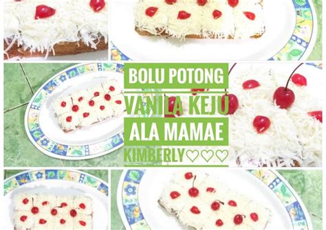 Cake enak dengan tekstur yang lembut dan empuk sungguh menggoda. Resep Bolu Potong Panggang Vanila Keju 2 Telur Anti Gagal oleh Mamae Kimberly - Cookpad