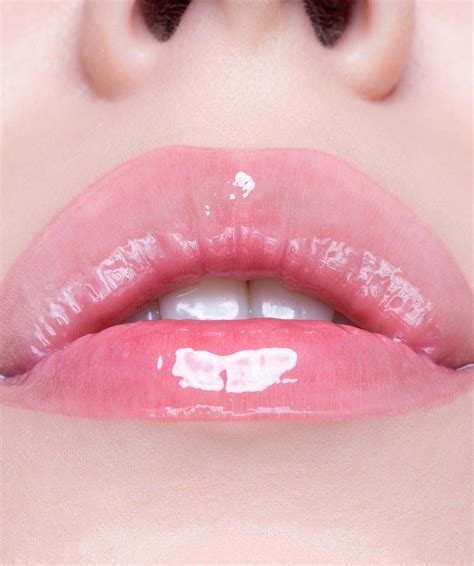 Pink Lip Gloss Lips