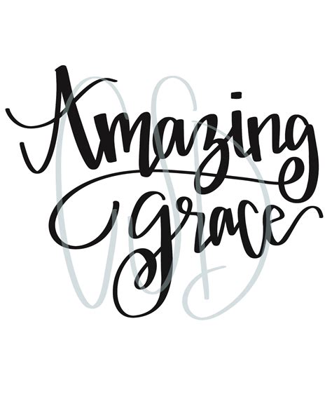 Amazing Grace Svg Digital Download Amazing Grace Hand Etsy In 2022