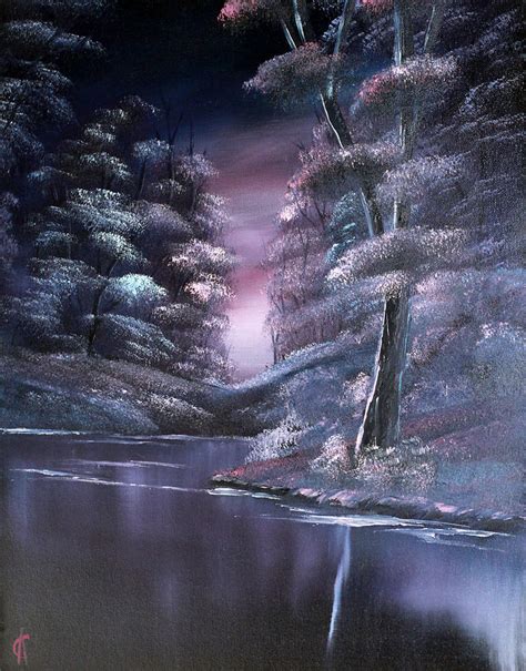 Midnight Reflections Painting By Cynthia Adams Fine Art America
